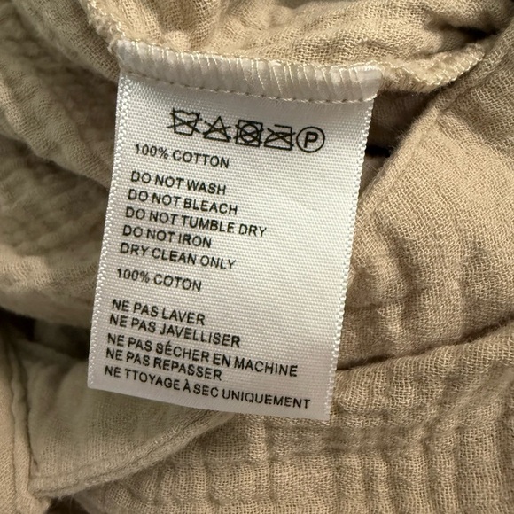 Urban Outfitters Kendra Linen Button-Front Romper - Size Small - Picture 8 of 8